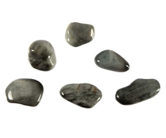 Kattenoog (kwarts) steen getrommeld 2 - 5 gram Kattenoog (kwarts) steen getrommeld 2 - 5 gram