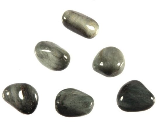 Kattenoog (kwarts) steen getrommeld 5 - 10 gram Kattenoog (kwarts) steen getrommeld 5 - 10 gram