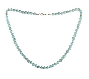 Larimar ketting 6 mm kralen Larimar ketting 6 mm kralen