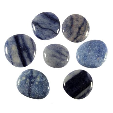 Kwarts (blauw) steen plat gepolijst Kwarts (blauw) steen plat gepolijst