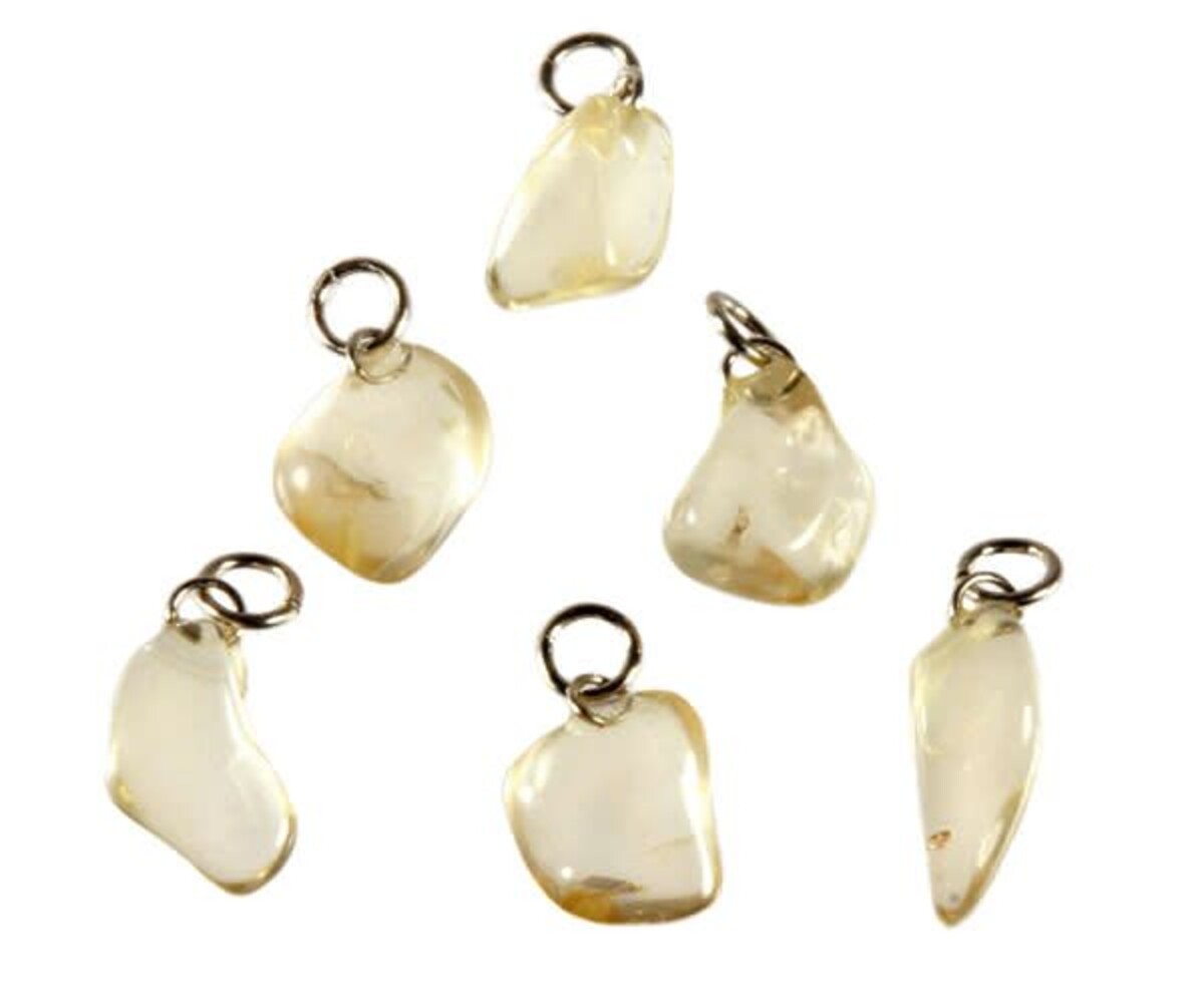 Labradoriet (goud) hanger getrommeld klein