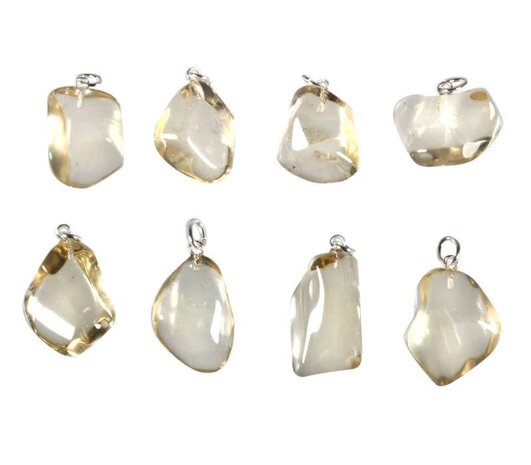 Labradoriet (goud) hanger met zilveren oogje Labradoriet (goud) hanger met zilveren oogje