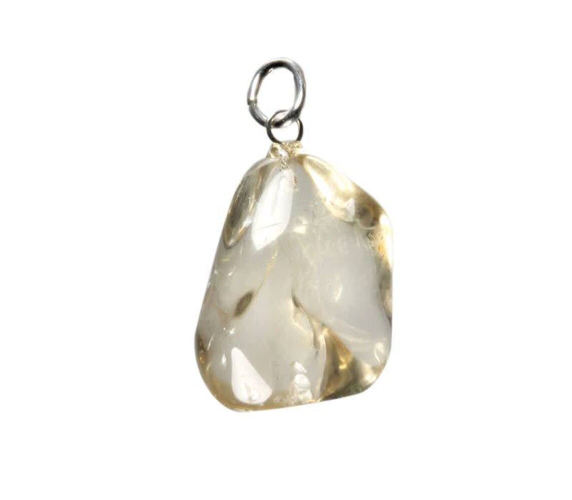 Labradoriet (goud) hanger met zilveren oogje Labradoriet (goud) hanger met zilveren oogje