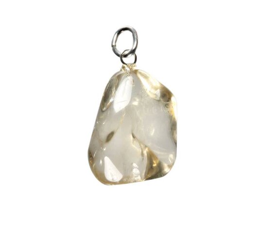 Labradoriet (goud) hanger met zilveren oogje Labradoriet (goud) hanger met zilveren oogje