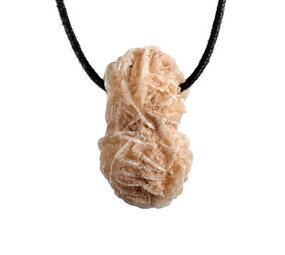 Woestijnroos hanger doorboord Woestijnroos hanger doorboord