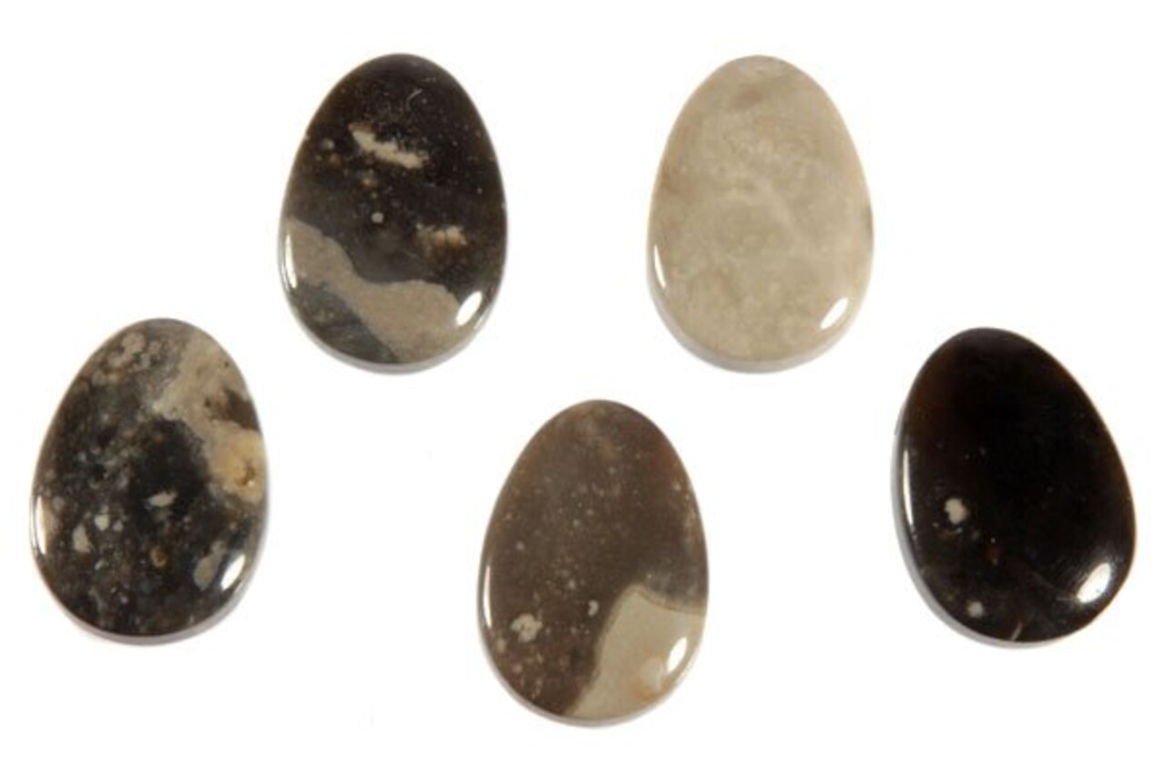 Vuursteen hanger gepolijst doorboord Vuursteen hanger gepolijst doorboord