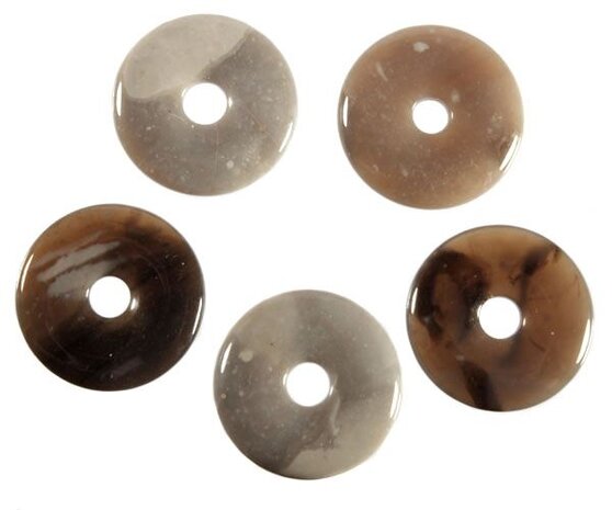 Vuursteen hanger donut 3 cm Vuursteen hanger donut 3 cm