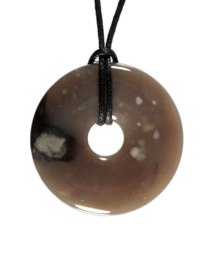 Vuursteen hanger donut 3 cm Vuursteen hanger donut 3 cm