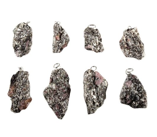 Victoriet hanger ruw met zilveren oogje