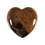 Versteend hout edelsteen hart 3 cm Versteend hout edelsteen hart 3 cm