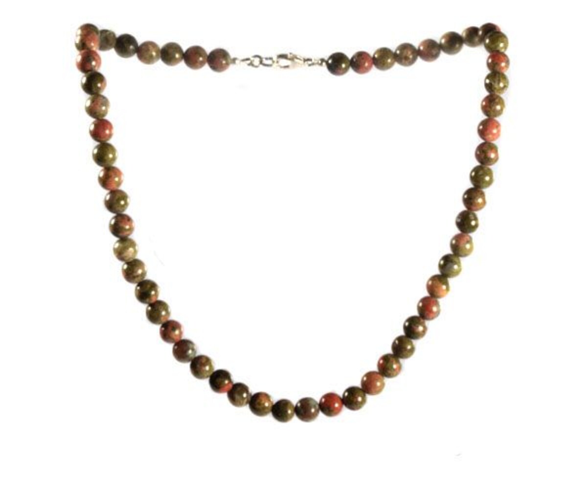 Unakiet ketting 8 mm kralen