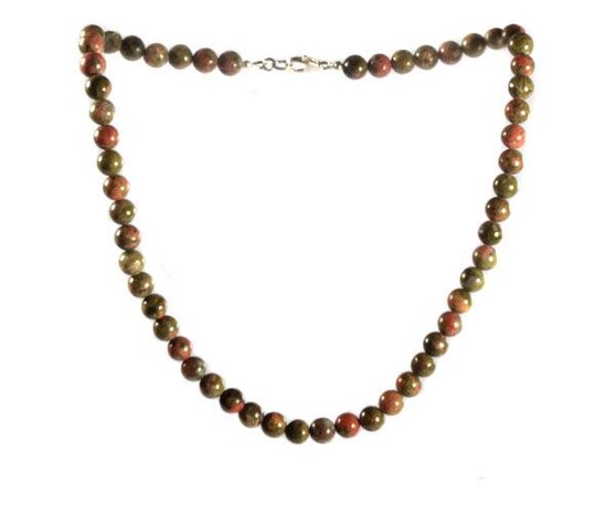 Unakiet ketting 8 mm kralen