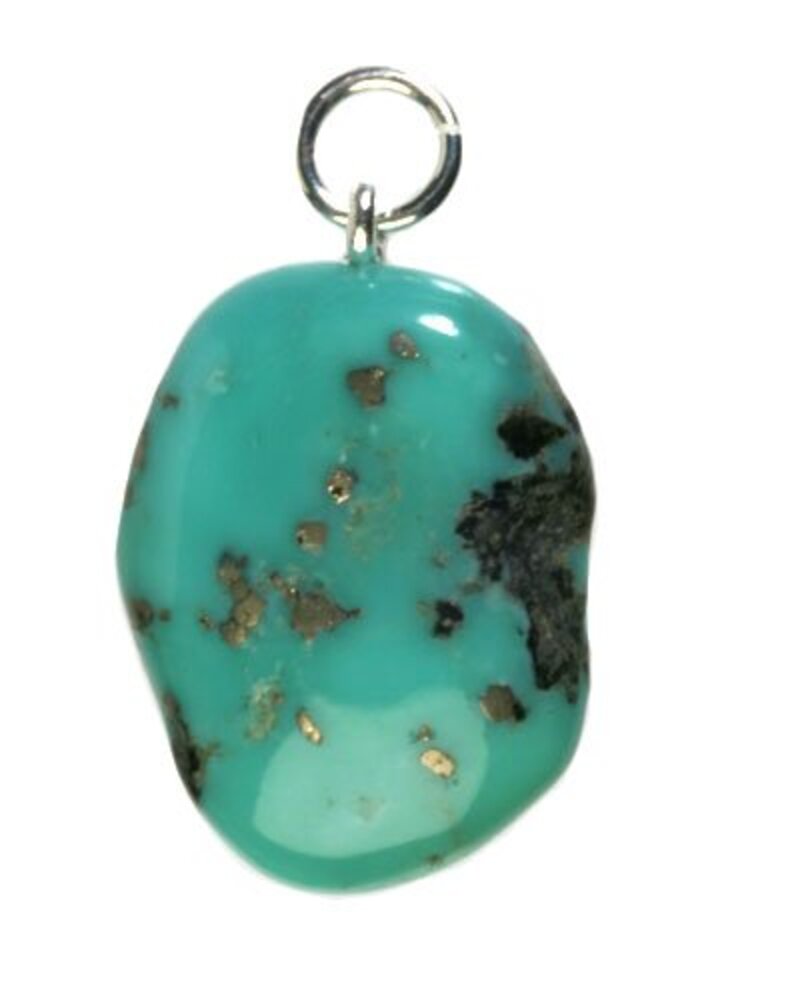 Turkoois met pyriet hanger Turkoois met pyriet hanger