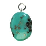Turkoois met pyriet hanger Turkoois met pyriet hanger