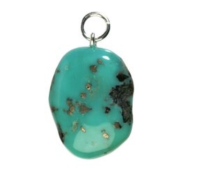 Turkoois met pyriet hanger Turkoois met pyriet hanger