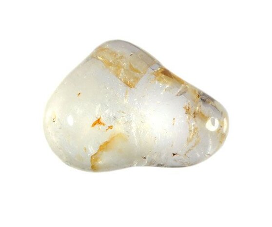 Topaas (wit) steen getrommeld 5 - 10 gram Topaas (wit) steen getrommeld 5 - 10 gram