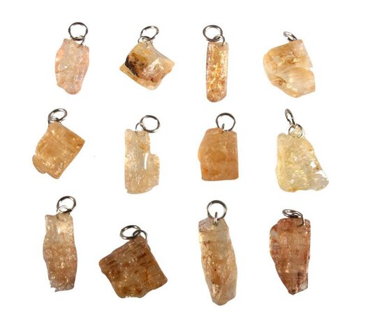 Goudtopaas hanger kristal 1 - 2 gram Goudtopaas hanger kristal 1 - 2 gram