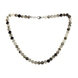 Toermalijnkwarts ketting 8 mm kralen