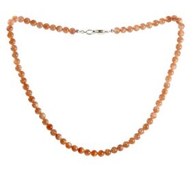 Zonnesteen ketting A-kwaliteit 6 mm kralen Zonnesteen ketting A-kwaliteit 6 mm kralen