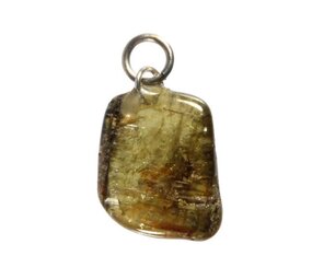 Toermalijn (groen) hanger getrommeld