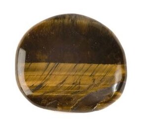 Tijgeroog steen plat gepolijst