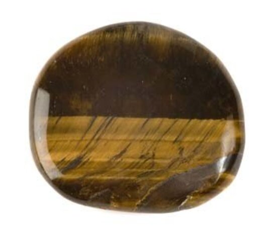 Tijgeroog steen plat gepolijst