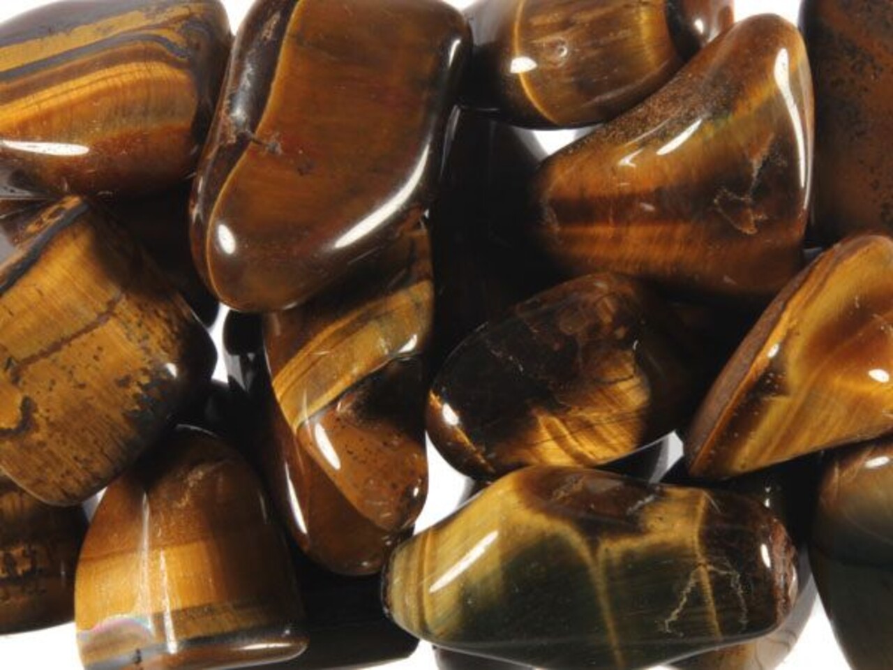 Tijgeroog steen getrommeld | middel (M)