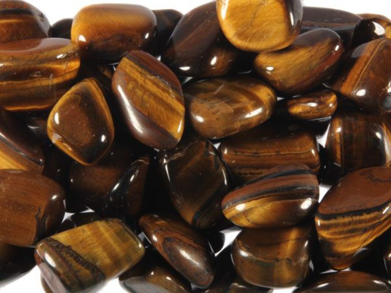 Tijgeroog steen getrommeld 2 - 5 gram