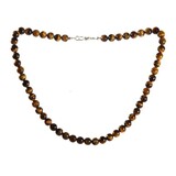 Tijgeroog ketting 8 mm kralen Tijgeroog ketting 8 mm kralen