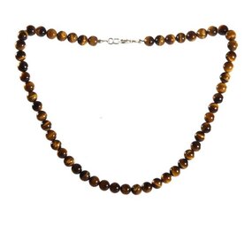 Tijgeroog ketting 8 mm kralen