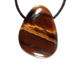 Tijgeroog hanger doorboord Tijgeroog hanger doorboord