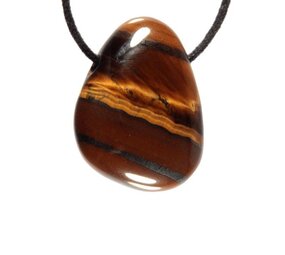 Tijgeroog hanger doorboord Tijgeroog hanger doorboord