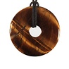 Tijgeroog hanger donut 4 cm Tijgeroog hanger donut 4 cm