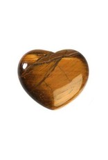 Tijgeroog edelsteen hart 4 cm