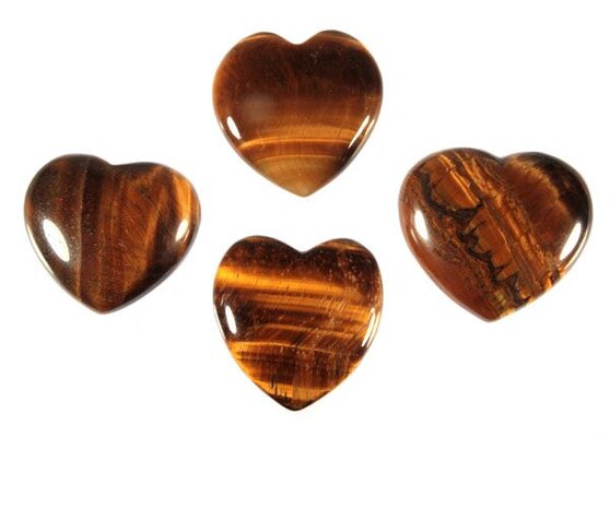 Tijgeroog edelsteen hart 3 cm Tijgeroog edelsteen hart 3 cm