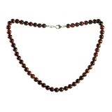 Tijgeroog (rood) ketting 8 mm kralen Tijgeroog (rood) ketting 8 mm kralen