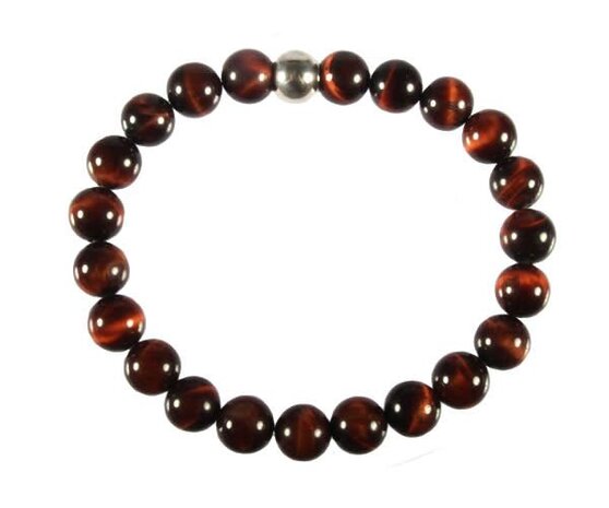 Tijgeroog (rood) armband 18 cm | 8 mm kralen Tijgeroog (rood) armband 18 cm | 8 mm kralen