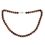 Tijgerijzer ketting 8 mm kralen