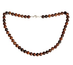 Tijgerijzer ketting 8 mm kralen