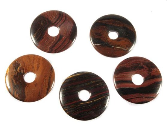 Tijgerijzer hanger donut 4 cm Tijgerijzer hanger donut 4 cm