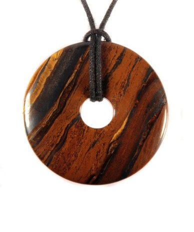 Tijgerijzer hanger donut 4 cm Tijgerijzer hanger donut 4 cm