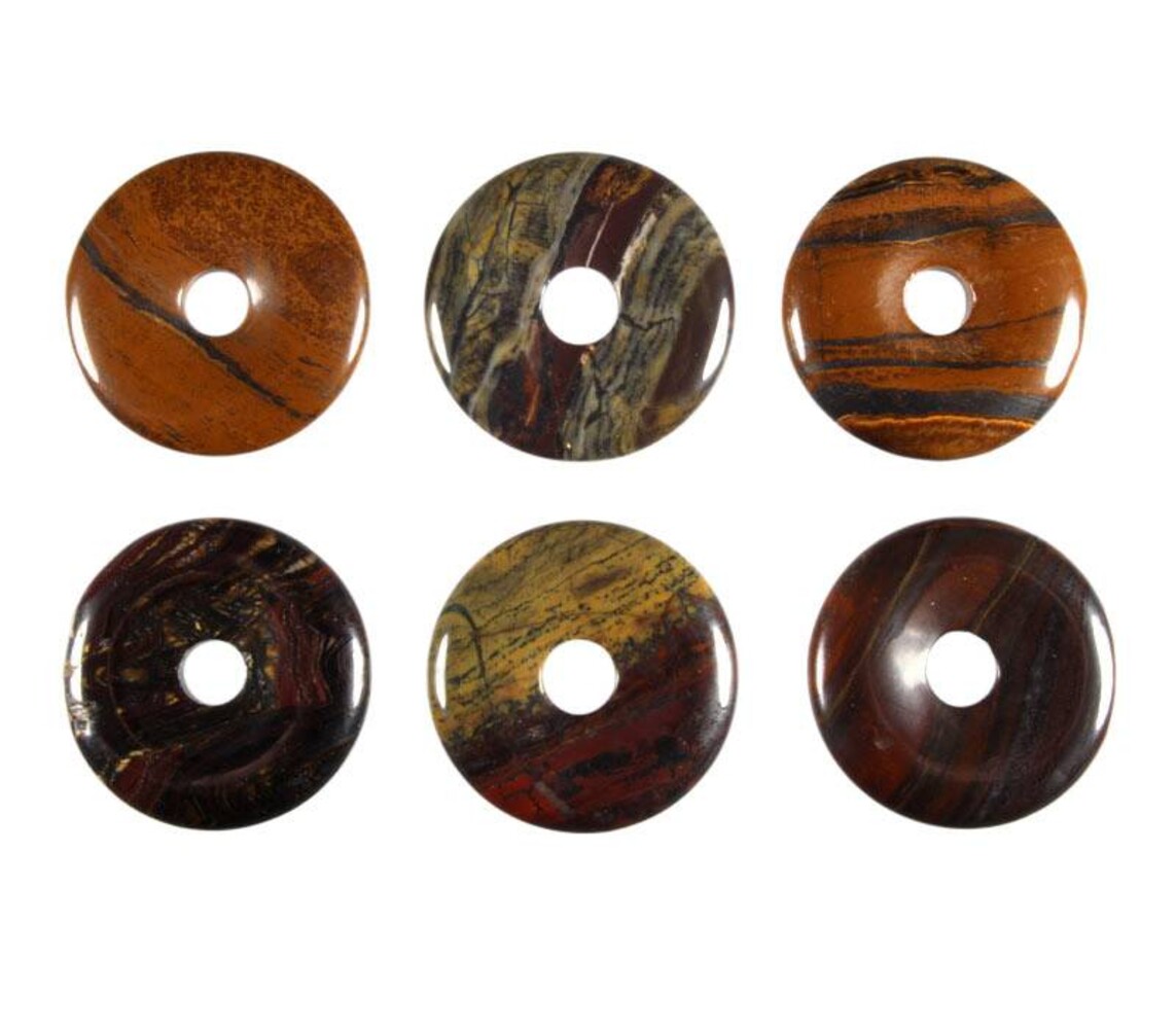 Tijgerijzer hanger donut 3 cm Tijgerijzer hanger donut 3 cm