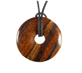 Tijgerijzer hanger donut 3 cm Tijgerijzer hanger donut 3 cm