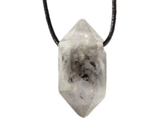 Tibetaanse zwarte kwarts hanger doorboord Tibetaanse zwarte kwarts hanger doorboord