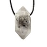 Tibetaanse zwarte kwarts hanger kristal doorboord Tibetaanse zwarte kwarts hanger kristal doorboord