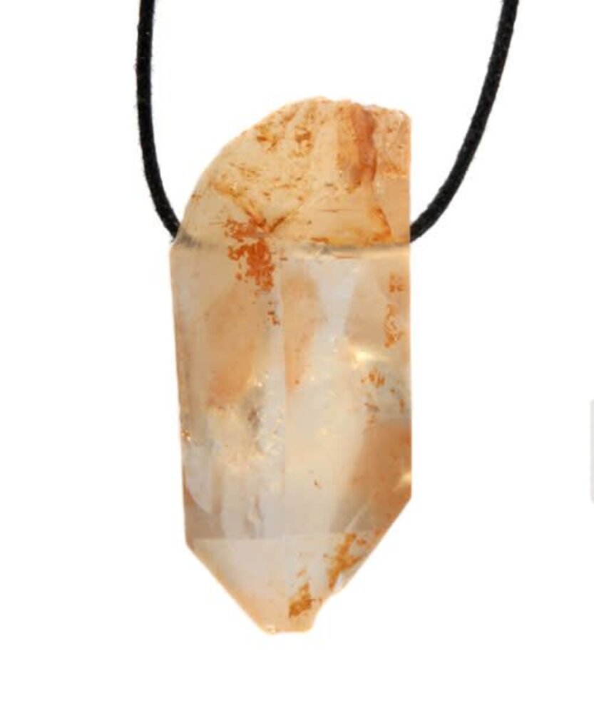 Tangerine kwarts hanger doorboord Tangerine kwarts hanger doorboord