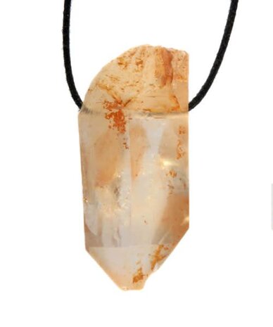 Tangerine kwarts hanger doorboord Tangerine kwarts hanger doorboord