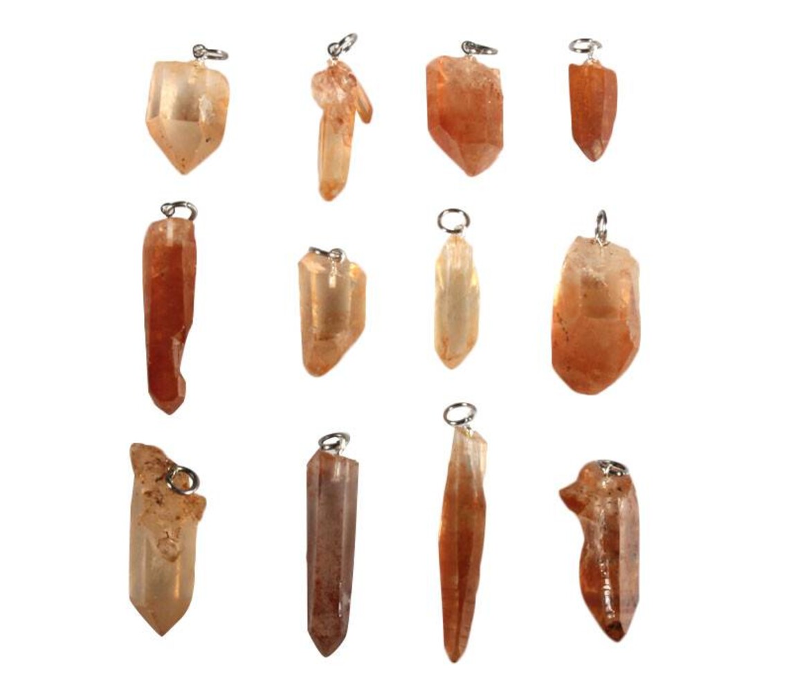 Tangerine kwarts hanger