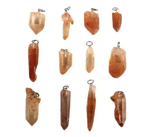 Tangerine kwarts hanger