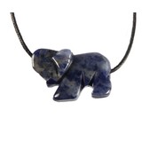 Sodaliet hanger olifant doorboord Sodaliet hanger olifant doorboord